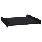 Washing Machine Intermediate Shelf Black 60 x 60 x 8 cm Steel