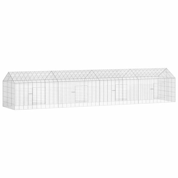 Rabbit Cage Silver 400 x 78 x 78 cm Galvanised Steel