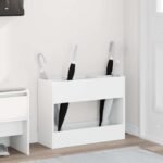 Umbrella Stand White 65 x 24 x 50 cm Engineered Wood