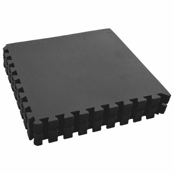 Pool Ground Mat 12 pcs Black 4.32 ㎡ EVA Foam