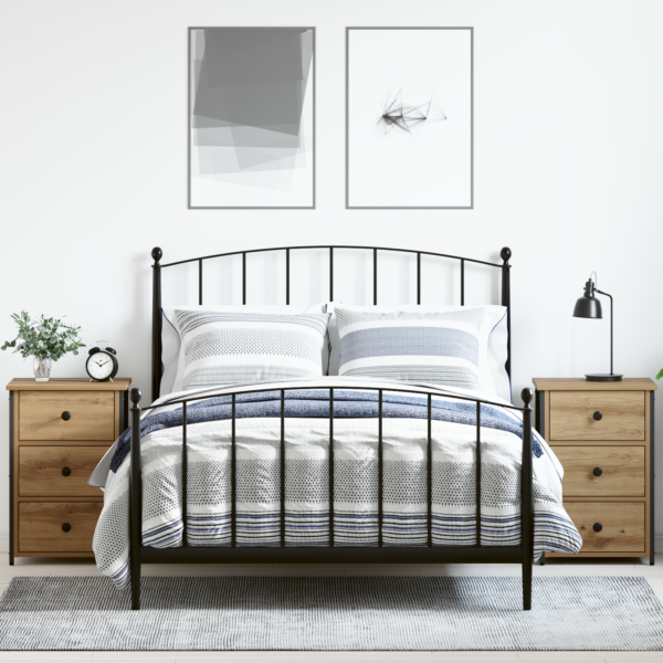 Bedside Cabinet with Drawer 2 pcs Brown 40 x 36 x 60 cm