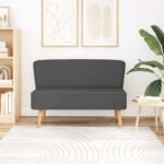 Sofa Fabric 117x55.5x77 cm Dark Grey