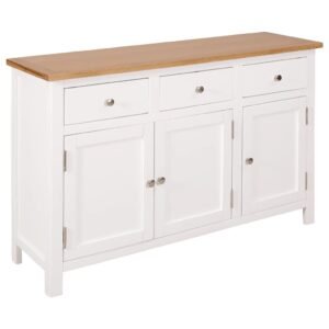 Sideboard 110x33.5x70 cm Solid Oak Wood