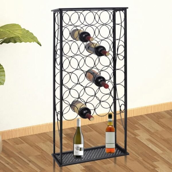Wine Rack for 28 Bottles Metal