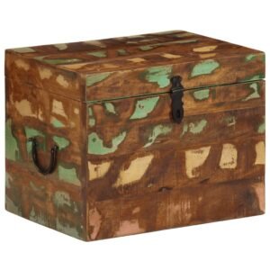 Reclaimed Storage Box Solid Wood
