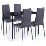 Five Piece Dining Set Grey