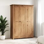 3-Door Wardrobe 118x50x171.5 cm Pine Panama Range