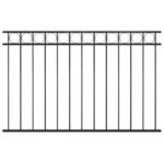 Fence Panel ASSEN Steel 1.7x1 m Black