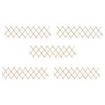 Trellis Fences 5 pcs Firwood 180x30 cm