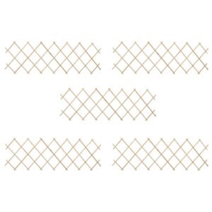 Trellis Fences 5 pcs Firwood 180x60 cm