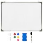Magnetic Dry-erase Whiteboard White 70x50 cm Steel