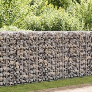 Gabion Wall with Covers Galvanised Steel 60x50x100 cm