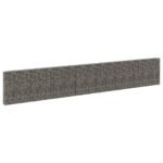 Gabion Wall with Covers Galvanised Steel 900x30x150 cm