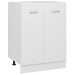 Bottom Cabinet Lyon White 60x46x81.5 cm Engineered Wood