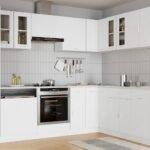 Hanging Glass Cabinet Lyon White 60x31x60 cm Engineered Wood