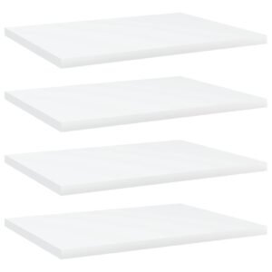 Bookshelf Boards 4 pcs White 40x30x1.5 cm Engineered Wood