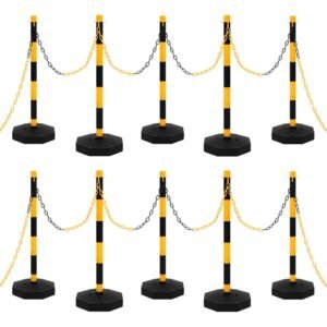 Chain Post Set with 10 m Plastic Chain