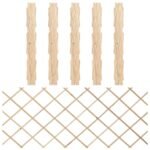 Trellis Fences 5 pcs Solid Firwood 180x80 cm