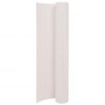 Double-Sided Garden Fence 90x400 cm White