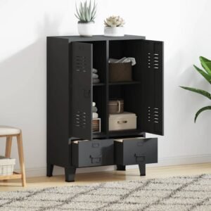 Industrial Wardrobe Anthracite 67x35x107 cm Steel