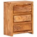 Drawer Cabinet 60x33x75 cm Solid Wood Acacia