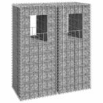Gabion Basket Posts 2 pcs 40x40x100 cm Iron