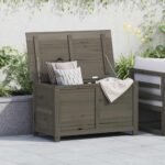 Outdoor Cushion Box Anthracite 100x50x56 cm Solid Wood Fir