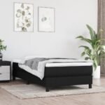 Pocket Spring Bed Mattress Medium Black 90x190x20 cm Fabric