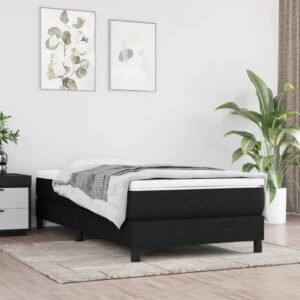 Pocket Spring Bed Mattress Medium Black 90x190x20 cm Fabric