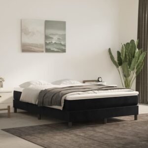 Pocket Spring Bed Mattress Medium Black 137x190x20 cm Velvet