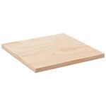 Table Top 80x80x2.5 cm Solid Wood Pine Square