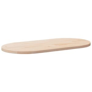 Table Top 100x50x2.5 cm Solid Wood Pine Oval