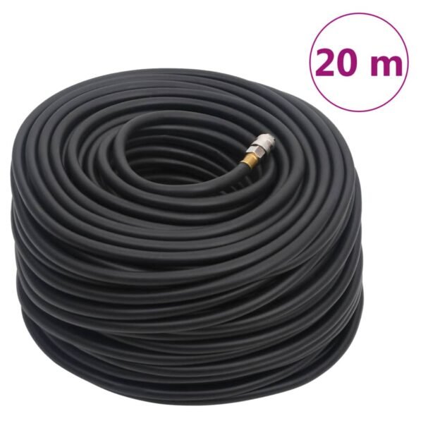 Hybrid Air Hose Black 0.6" 20 m Rubber and PVC