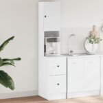 Kitchen Cabinet White 35x50x180 cm Engineered Wood