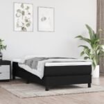 Pocket Spring Bed Mattress Medium Black 106x203x20 cm King Single Size Fabric