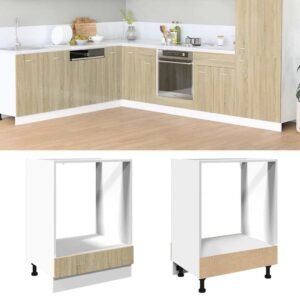 Oven Cabinet Sonoma Oak 60x46x81.5 cm Engineered Wood