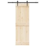 Sliding Door Hardware Kit 152,5 cm Steel Black