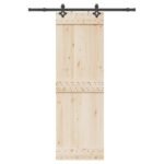 Sliding Door Hardware Kit 152,5 cm Steel Black