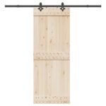 Sliding Door Hardware Kit 213,5 cm Steel Black
