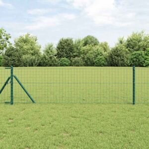 Fence Post 26 pcs Green 3,2 x 3,2 x 80 cm