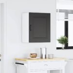 Kitchen Wall Cabinet "Kalmar" Black Engineered Wood