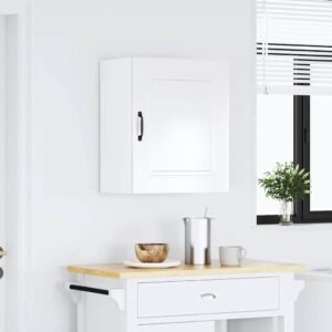 Kitchen Wall Cabinet "Kalmar" High Gloss White Engineered Wood