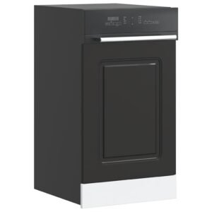 Dishwasher Panel Kalmar Black 45x1,5x57 cm Engineered Wood