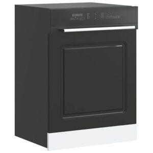 Dishwasher Panel Kalmar Black 60x1,5x57 cm Engineered Wood