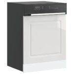 Dishwasher Panel Kalmar High Gloss White 60x1,5x57 cm Engineered Wood