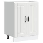 Sink Base Cabinet Lucca White Engineered Wood