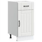Kitchen Base Cabinet Lucca White Engineered Wood