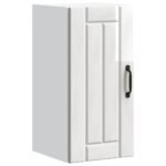 Kitchen Wall Cabinet "Lucca" High Gloss White Engineered Wood