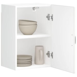 Kitchen Wall Cabinet "Lucca" High Gloss White Engineered Wood