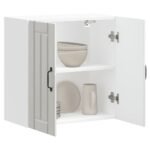 Kitchen Wall Cabinet "Lucca" High Gloss White Engineered Wood